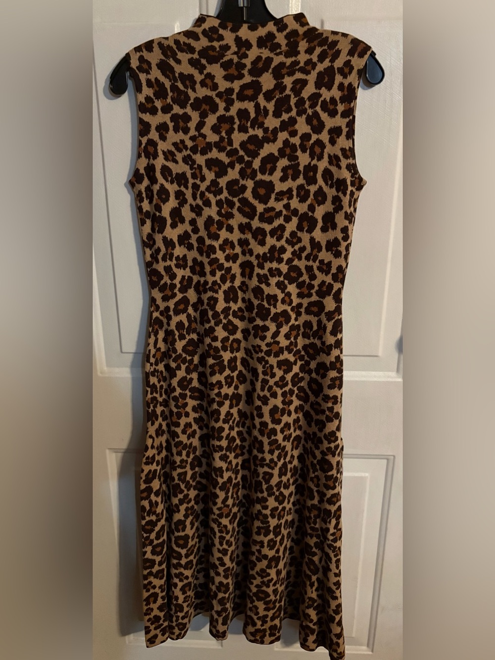 Ann Taylor Leopard Print Sleeveless Dress - Brown/Tan
